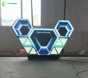 Quality Wall LED Screen Display Apply In Nightclub Diamond Triangle Shape P5 SMD wholesale