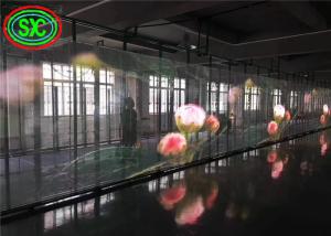 Quality Transparent Visible SMD1921 P7.82 Glass LED Screen 5000cd/sqm wholesale