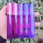 Blue Transparent Plastic Lip Gloss Tube Crystal Private Label