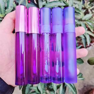 Quality Blue Transparent Plastic Lip Gloss Tube Crystal Private Label wholesale