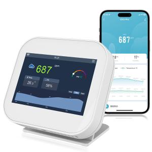 Quality Room CO₂ Air Quality Indoor Monitor 320x480 TFT Dual NDIR Sensor 5V wholesale
