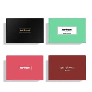 Quality Embossing Packaging Kraft Paper Box 15*15*4cm Apparel Luxury Cardboard Boxes wholesale