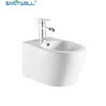 Bathroom WC pan SWJ1031 White Wall Hung Bidet 495*365*295 mm size , Floor