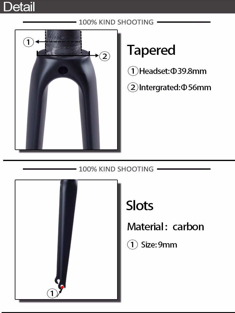 T800 UD 700C Racing Carbon Road Bike Fork V Brake Suspension Fork