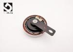 Black Disc Small Motorcycle Horn Replacement 12V 1.5A Clear Voice / Loud Voice
