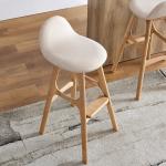 White Classic Cafe Bar Stools Weight Capacity 400 Lbs Velvet Bar Chairs Japanese