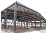 Q345B Steel Structure Buildings With Red Color Paint Area Size 6000 Square Meter