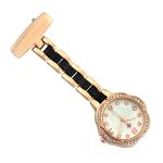 ALK Flower Type Nurse Watches Diamond Fob Nurse Pocket Watch Silver Nursing Gift