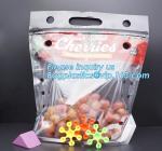 Fruit Packing Bags For Grapes Banana Vegetables Stand Up Plastic Food Bags,