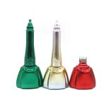 Colorful Round 10ml 15ml Empty Fingernail Polish Bottles Metal Caps