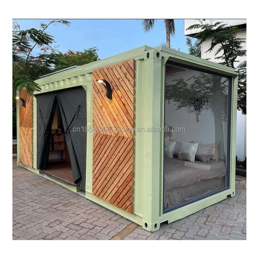Aluminum Alloy Windows 20ft40ft 2 Bedroom Container Glass Door Prefabricated Living Container House Home Studio for Studio