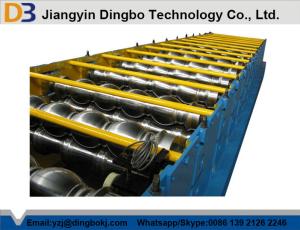 Quality 50Hz Steel Tile Forming Machine with Compture Control System , Cr12mov Blade wholesale