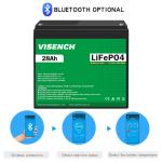 Visench 12.8V Lifepo4 Battery 12V 28Ah Lithium Iron Battery Pack Deep Cycle