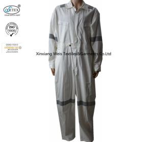 Quality White Ripstop Lightweight Fire Retardant Coveralls High Tenacity 180gsm wholesale