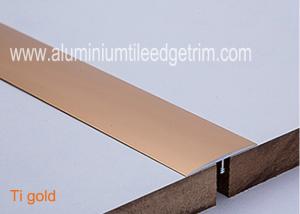 Quality T Shaped Aluminium Floor Trims , Metal Floor Edging Strip Gap Covering 40mm Width wholesale
