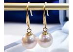 OEM Round Pearl Earring , Classic Pearl Dangle Earrings for Wedding 9-9.5MM