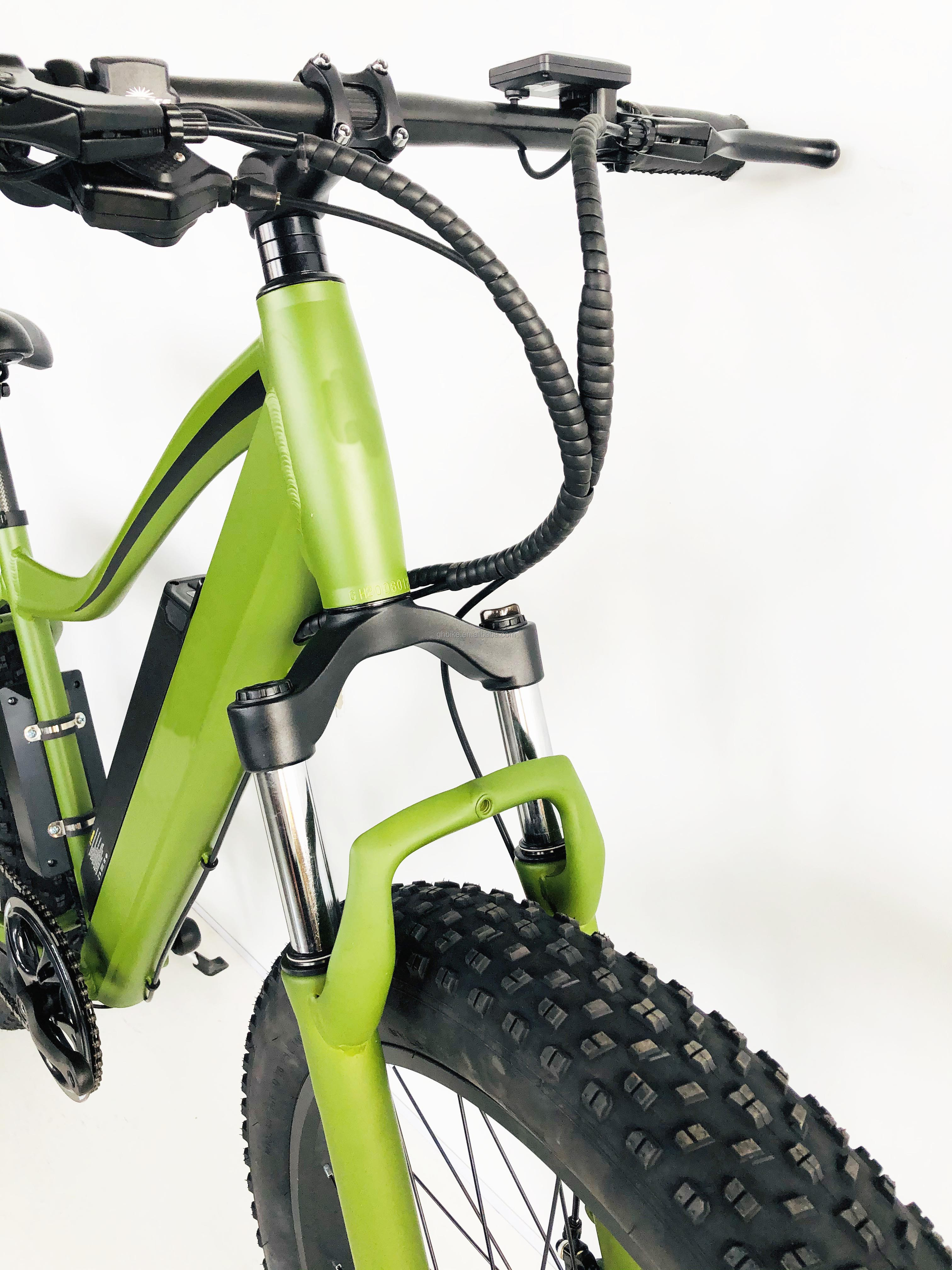 26" 500W 14AH Lithium Battery Fat Snow Tire Electric Mountain Bicycle for Adult Men Torque 80-90 Nm