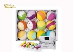 Quality Colorful Art Naturals Bath Bombs Gift Set , Shea Butter Bath Bomb Ball Shaped wholesale