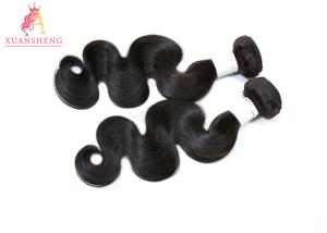 Quality Raw Cuticle Perunian Human Hair / Glossy Peruvian Body Wave Extensions wholesale
