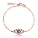 925 Sterling Silver Yellow Gold Plated Oval Cut Tanzanite Bracelet