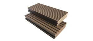 Quality Anti Slip Extruded 140mm 45mm WPC Solid Decking wholesale