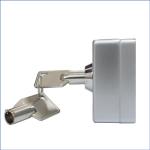 Single Pole Double Throw Keyed Momentary Switch，53 * 53mm Key switch Zinc Alloy