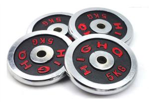 Quality cast iron chrome adjustable dumbell set chrome dumbell plates wholesale