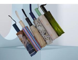 Quality UPF 50 Auto Open / Close Pongee UV Beach Umbrella 23 Inches 12ribs Strong Windproof wholesale