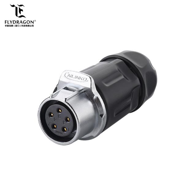 LP20 5pin DC Jack Wiring Connector Waterproof IP65/IP67 Electrical Cable