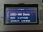 192X64 Resolution Positive Transflective Custom LCD Display in Stock