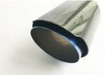 Carbon Fiber Glossy 175mm 2.5 Inlet 3.5 Outlet Exhaust Tip