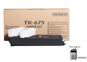 Quality Kyocera KM - 2560 copier Toner Cartridge TK - 675 with Chip wholesale