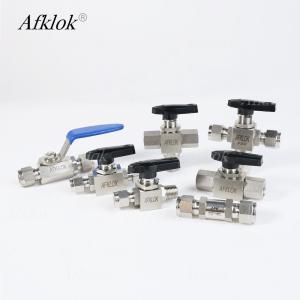 Quality Premium Stainless Steel Instrumentation Ball Valve – 6000 PSI, 1/4&quot; to 3/4&quot;, NPT/O-Ring Face Seal wholesale