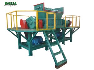 Quality High Efficiency Wood Shredder Machine Double Shaft With Φ500×40mm Knife 9 Ton wholesale