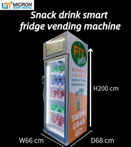 Quality 240V Smart Fridge Vending Machine Glass Bottle Cold Drink Grab N Go Fridge wholesale