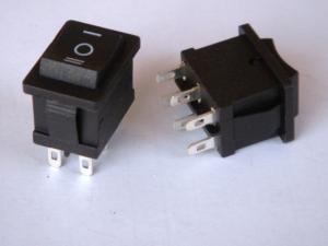 Quality Waterproof 6 Pin Electric Rocker Switch , Momentary On Off On Rocker Switch wholesale