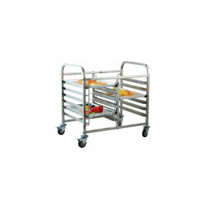 Quality RK Bakeware China Manufacturer for Transport Stainless Steel Gastronorm Rack Small Trolley wholesale