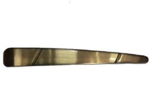 Quality Bright Brass Metal Coffin Handles H062 Zamak Coffin Accessories 24×4cm wholesale