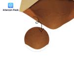 tough Resealable Kraft Paper Pouch Biodegradable Water Resistant