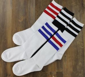Quality Classical gentle striped mid-calf length custom crew dress cotton spring socks for men wholesale