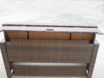 Outdoor Pool Rattan Expansion Daybed , Resin Wicker Furniture