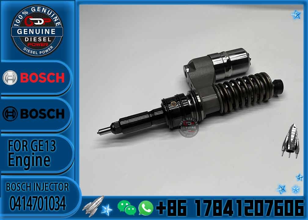 Diesel Engine Fuel Injector 0414701033 Common Rail Injector 0414701034 Auto Parts Injector 16650-00Z11