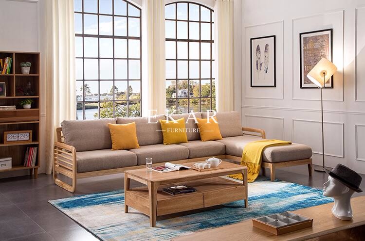 European Style Wooden Coffee Table Square With Drawers Living Room Furniture
