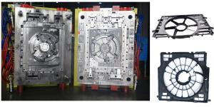 Quality PA66 30GF Plastic Injection Molding Industry Automotive Fans Holder wholesale