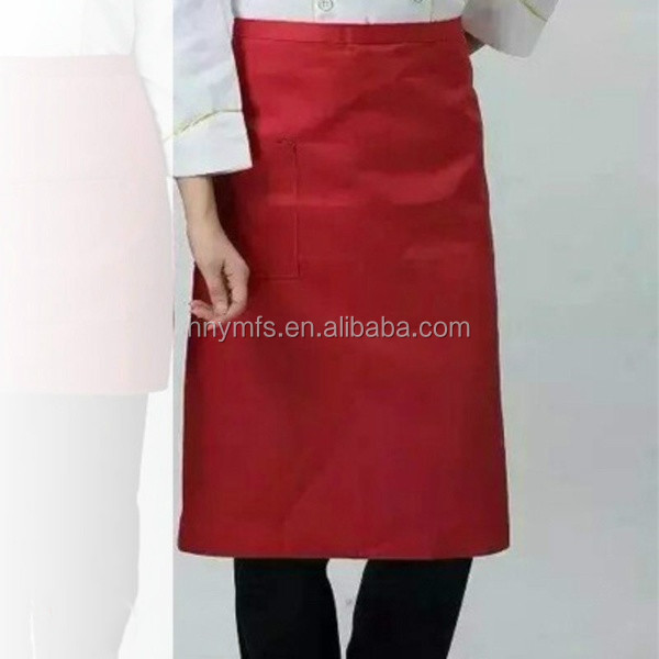 Custom Chef Waist Aprons Half Length For Hotel Bakery Restaurant