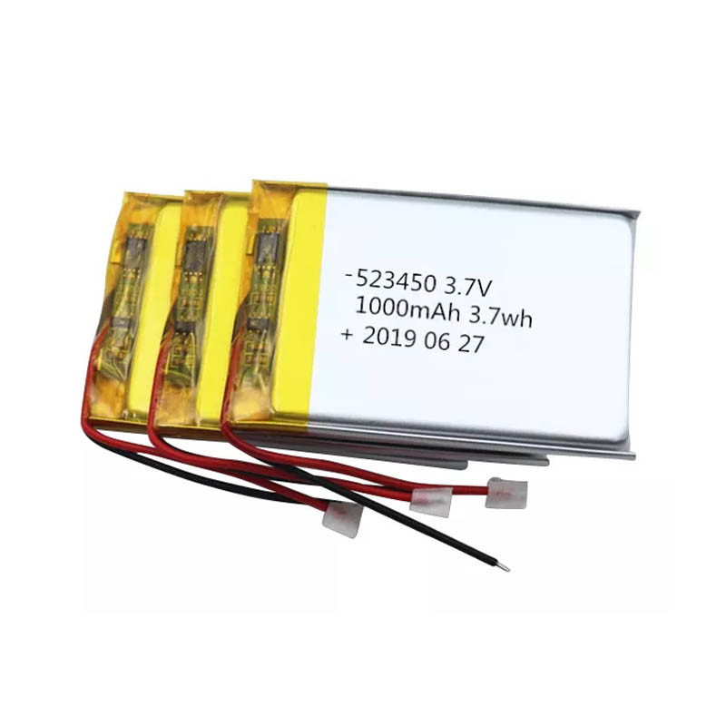 523450 3.7V 1000mAh Lithium Ion Polymer Battery With UN38.3 Approval