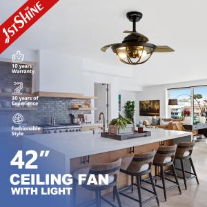 Quality OEM 36 inch Retractable Ceiling Fan Light CCC CE ROHS SAA CB ETL Approved wholesale