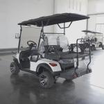 Pneumatic Tires 80km Travelling Range 4 Seater Golf Cart 3790*1260*1950mm