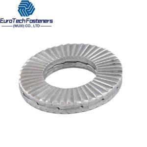 Quality M10 Conical Spring Lock Washer Disc Din 6796 6798 DIN9250 Din 25201 Knurled Lock Washers wholesale