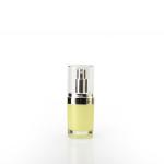 Yellow Round PET Lotion Cosmetic Airless Pump Bottle